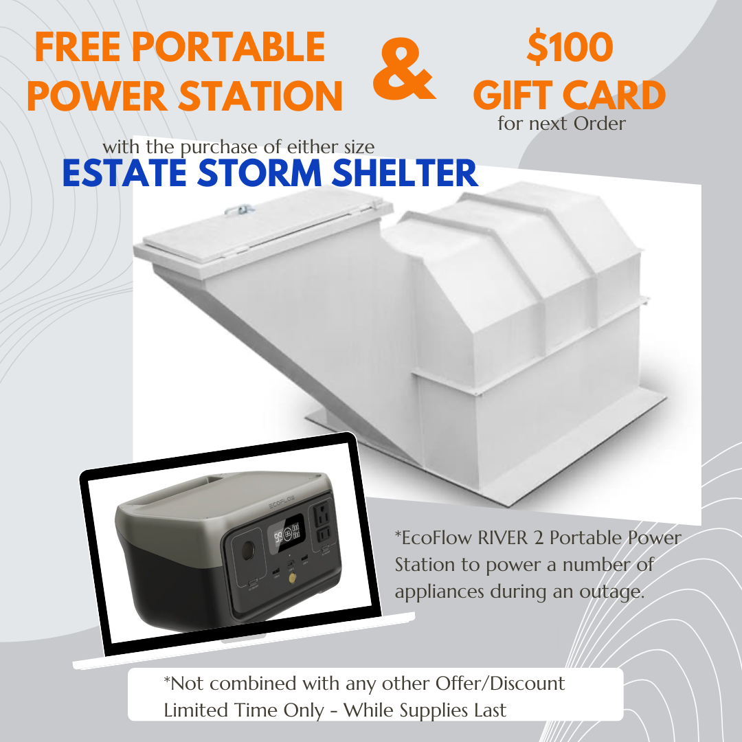 Survive-a-Storm Estate Underground Tornado Shelter
