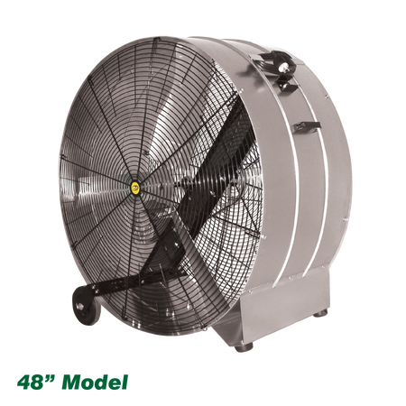 J&D Manufacturing Galvanized Portable Drum Fan