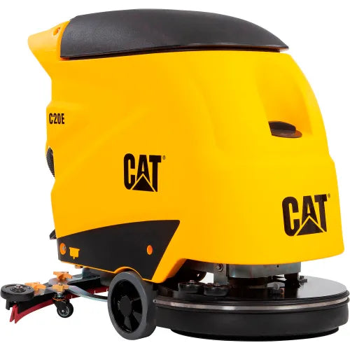 Global Industrial - Cat® C20E Electric Walk-Behind Corded Auto Floor Scrubber, 20" Model #: WB641745