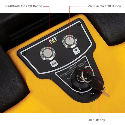 Global Industrial - Cat® C20E Electric Walk-Behind Corded Auto Floor Scrubber, 20" Model #: WB641745