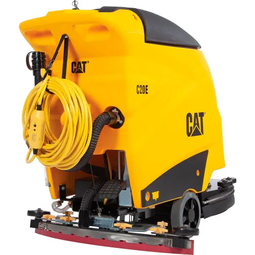 Global Industrial - Cat® C20E Electric Walk-Behind Corded Auto Floor Scrubber, 20" Model #: WB641745