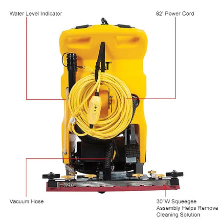 Global Industrial - Cat® C20E Electric Walk-Behind Corded Auto Floor Scrubber, 20" Model #: WB641745