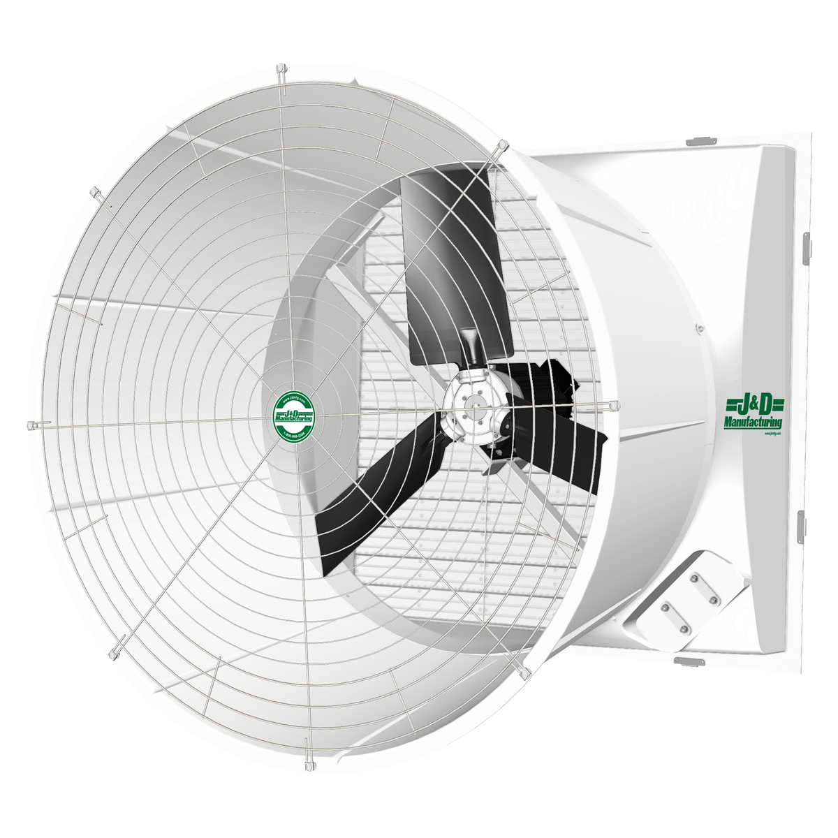J&amp;D Manufacturing Direct Drive Storm Exhaust Fan
