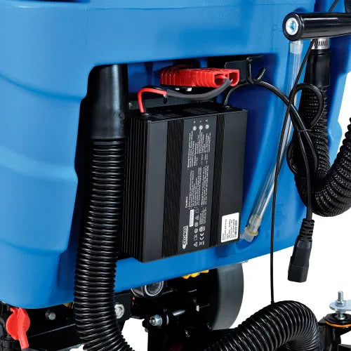 Global Industrial - Auto Walk-Behind Floor Scrubber 17" Cleaning Path, Two 80 Amp Batteries Model #: WB641411