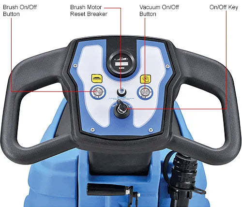 Global Industrial - Auto Walk-Behind Floor Scrubber 17" Cleaning Path, Two 80 Amp Batteries Model #: WB641411