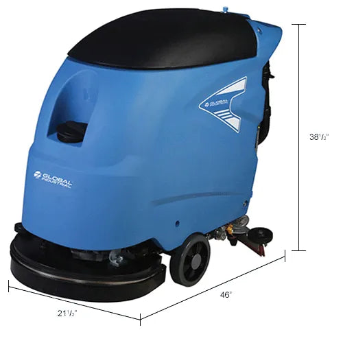 Global Industrial - Electric Walk-Behind Auto Floor Scrubber, 18" Model #: WB641250