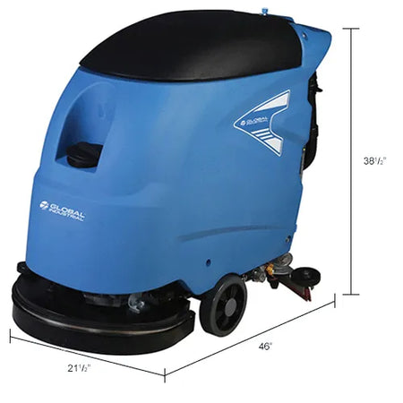 Global Industrial - Electric Walk-Behind Auto Floor Scrubber, 18" Model #: WB641250