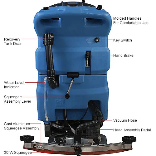 Global Industrial - Auto Floor Scrubber With Traction Drive, 20" Model #: WB641244