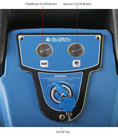 Global Industrial - Electric Walk-Behind Auto Floor Scrubber, 20" Model #: WB261990