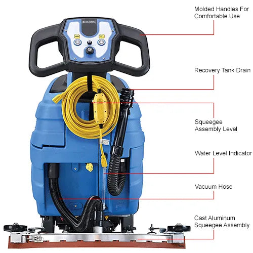 Global Industrial - Electric Walk-Behind Corded Auto Floor Scrubber, 17" Model #: WB641410