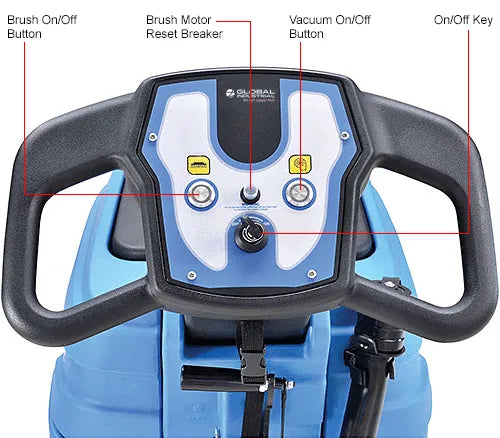 Global Industrial - Electric Walk-Behind Corded Auto Floor Scrubber, 17" Model #: WB641410