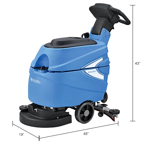 Global Industrial - Electric Walk-Behind Corded Auto Floor Scrubber, 17" Model #: WB641410