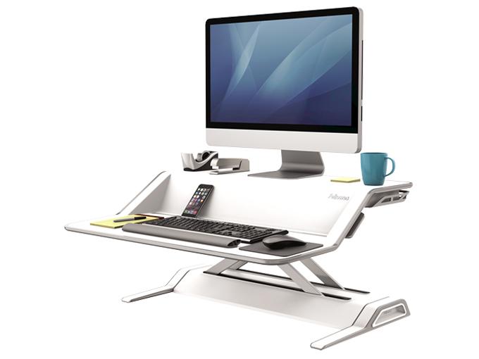 Lotus Sit Stand Workstation - White