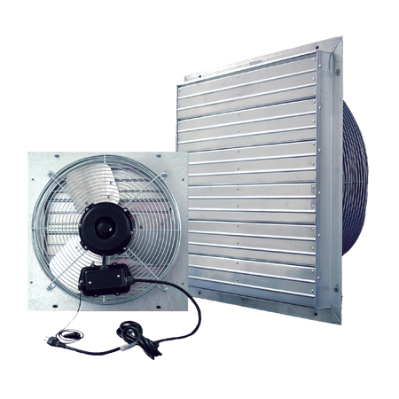J&D Manufacturing Indoor/Outdoor ES Shutter Fan W/ Cord