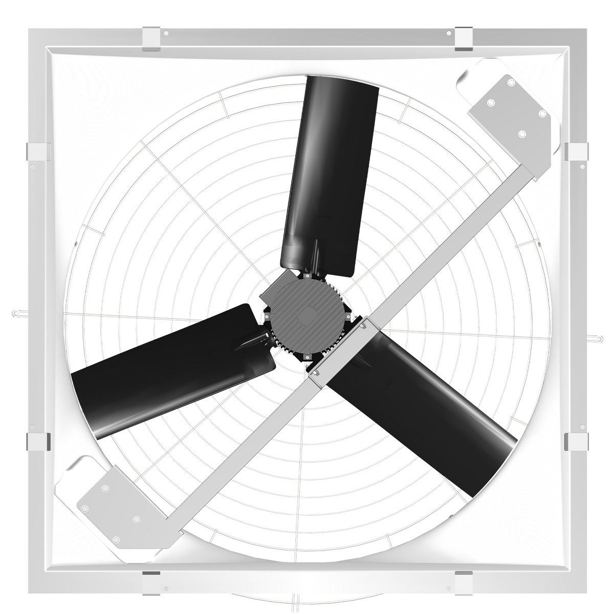 J&amp;D Manufacturing Direct Drive Storm Exhaust Fan