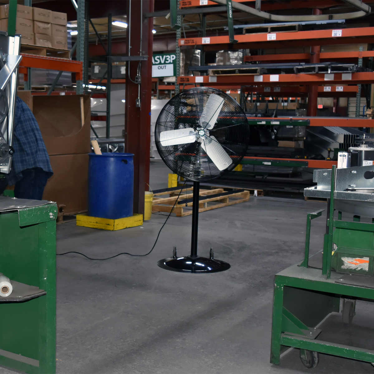 J&amp;D Manufacturing Heavy-Duty Industrial Pedestal Fan