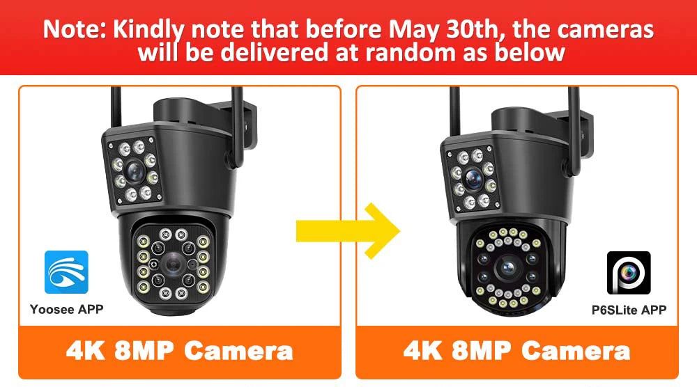 6K 12MP WiFi IP Camera Outdoor 360° Video Surveillance Security-Protection Three Screen Ai Tracking CCTV Waterproof Street Cam