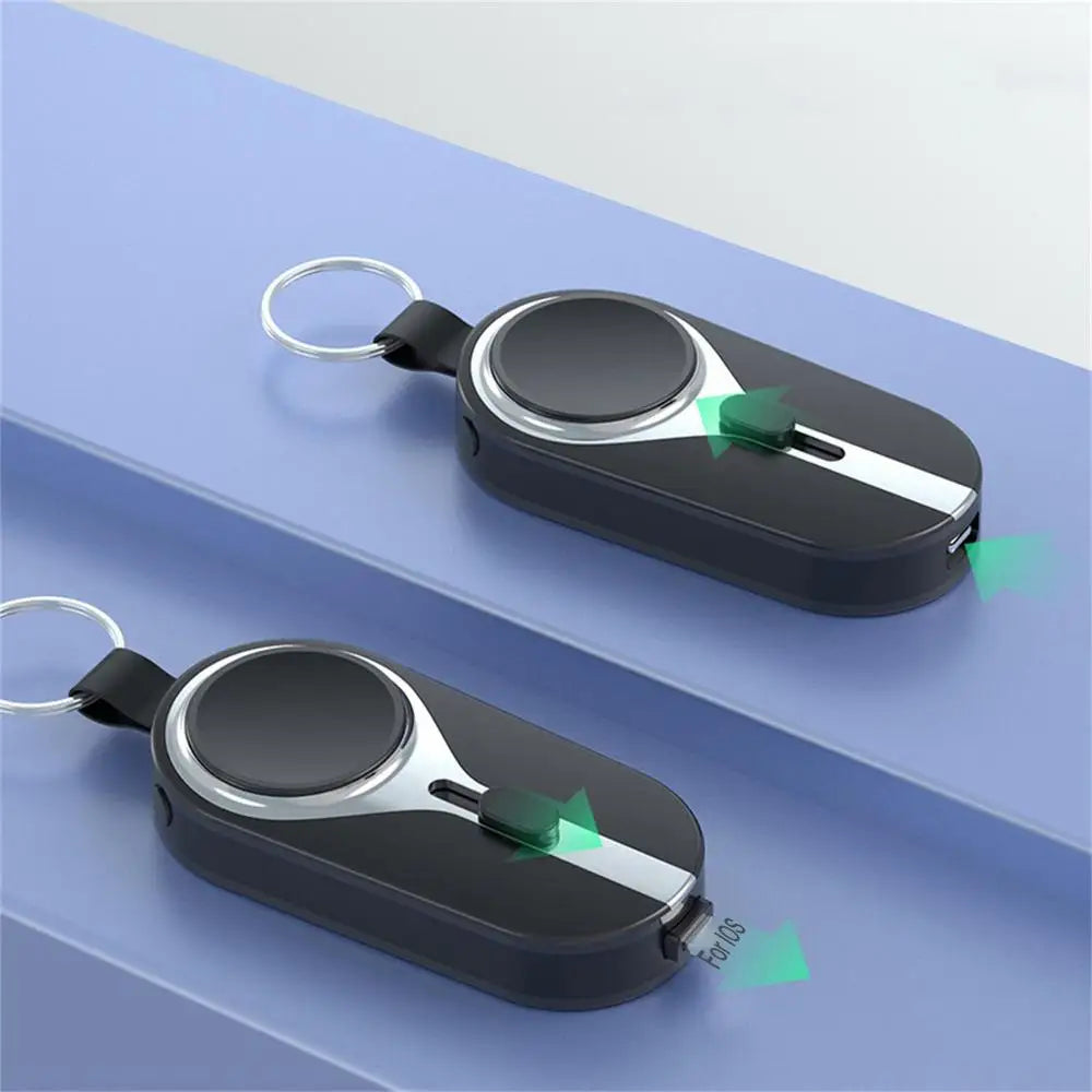 2000mA Mini Power Bank 2 IN 1 Keychain Battery Pack Portable Charger Multi-protection Batterie Externe Support Easy to Carry