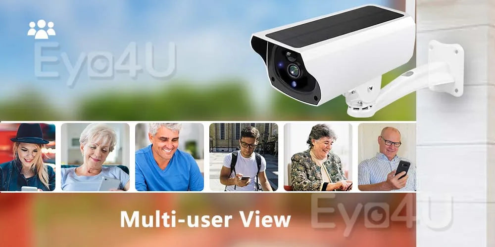 1080P IP Bullet Camera WiFi Outdoor Battery Solar Panel CCTV Wireless Surveillance Cam Home Security Protection Two Way Audio