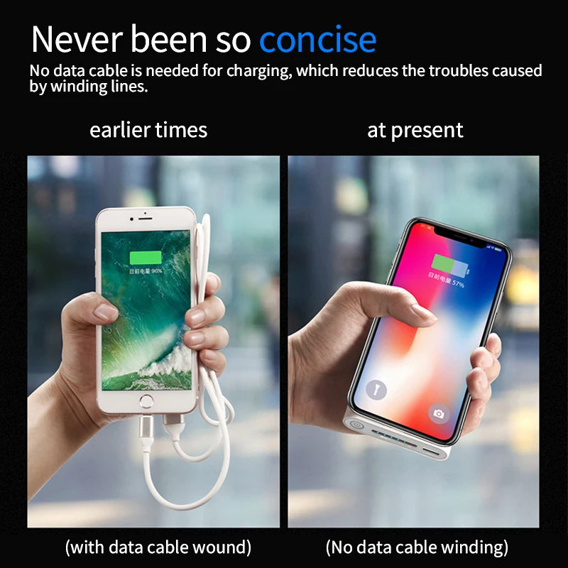 200000mAh Power Bank Ultra-Large Capacity Wired Wireless all-in-one Fast Charging Power Bank Thin And Portable