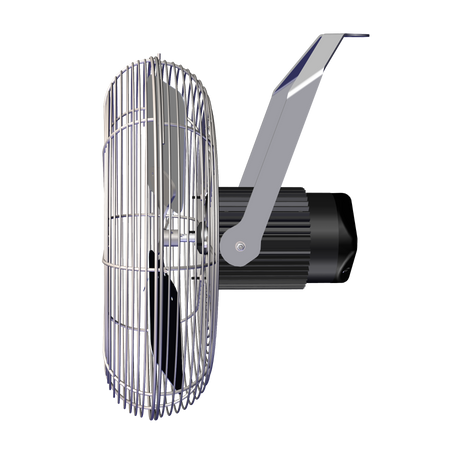 J&D Manufacturing Stainless-steel Basket Fan