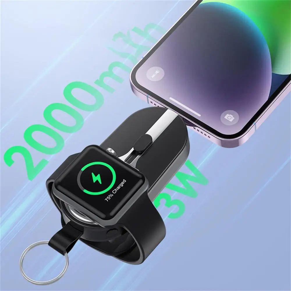 2000mA Mini Power Bank 2 IN 1 Keychain Battery Pack Portable Charger Multi-protection Batterie Externe Support Easy to Carry