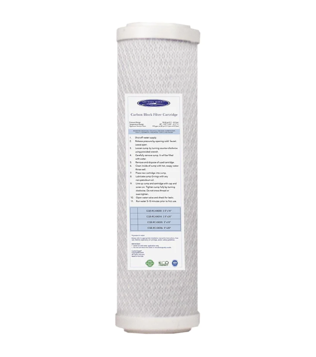 Coconut Based 5-Micron Carbon Block Filter Cartridge