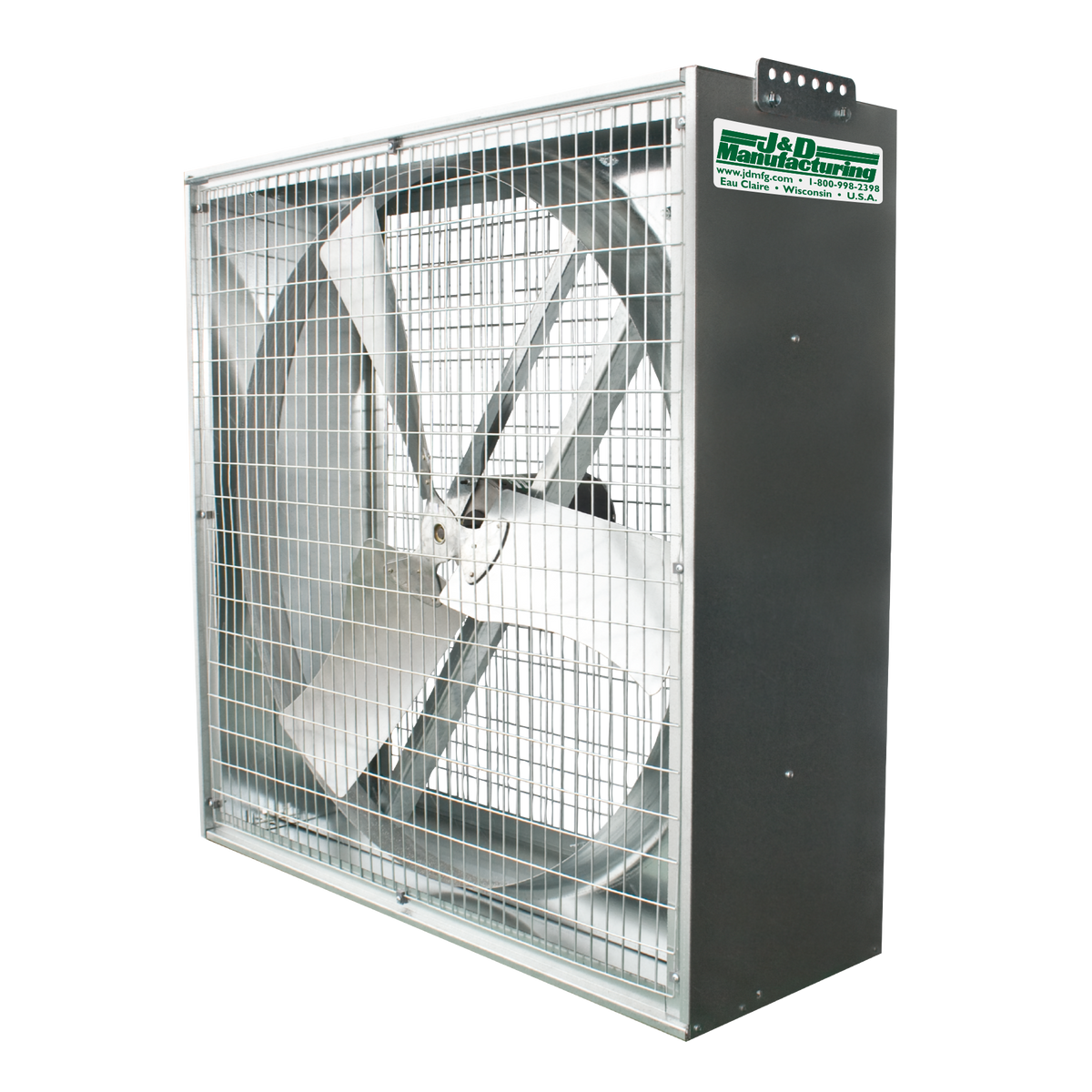 J&amp;D Manufacturing Whirl-wind Galvanized Box Fan