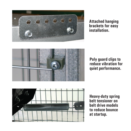 J&D Manufacturing Whirl-wind Galvanized Box Fan