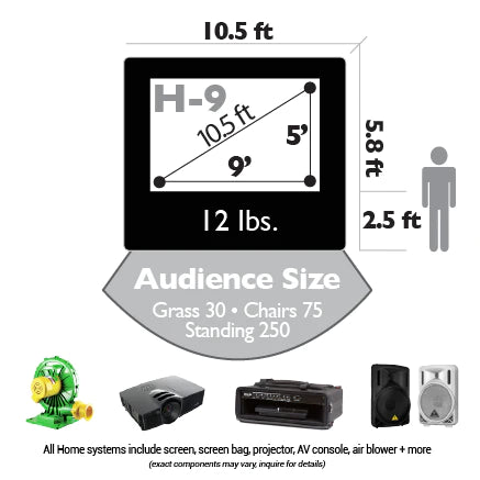 Outdoor Home Theater System 9&#39;