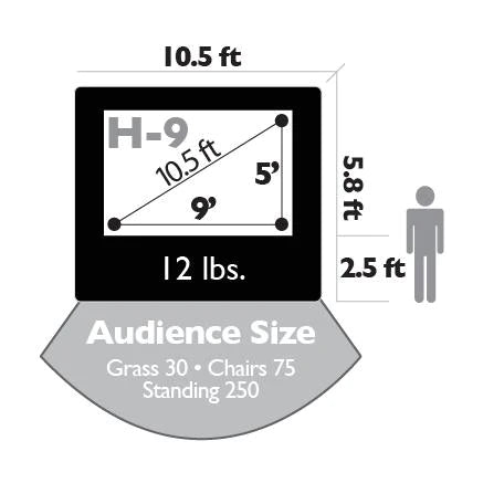 Home Outdoor Movie Screen Kit 9&#39;