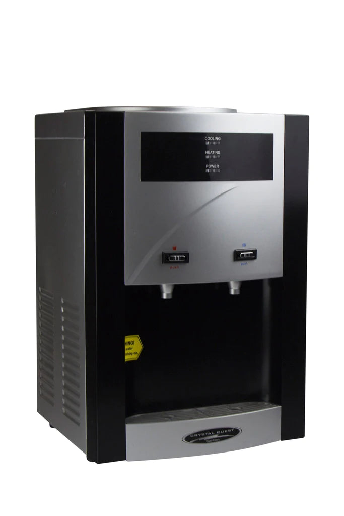 Crystal Quest - TURBO Countertop Bottleless Water Cooler hot button