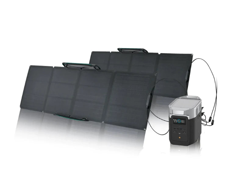 EcoFlow DELTA 2 + 160W Portable Solar Panel