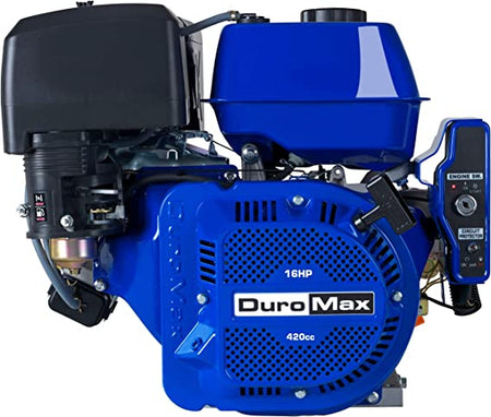 DuroMax XP16HPE 420cc 1'' Shaft Recoil/Electric Start Gas Powered Engine
