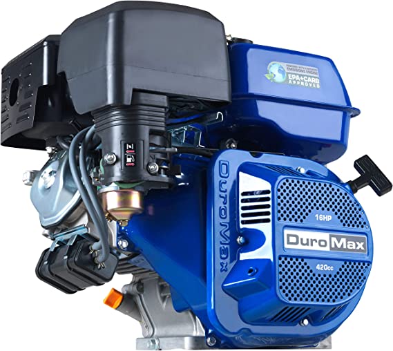DuroMax XP16HP 420cc 1&#39;&#39; Shaft Recoil Start Gas Powered Engine
