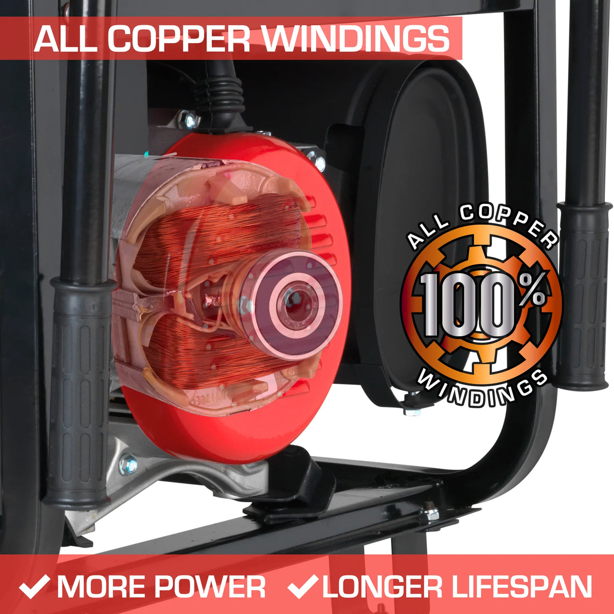 DuroStar DS13000E 13,000-Watt/10,500-Watt 500cc Electric Start Gas Powered Portable Generator