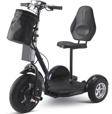 MotoTec Electric Trike 48v 1000w Lithium Black