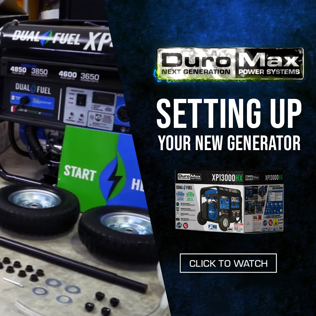 DuroMax XP15000EH 15,000-Watt/12,000-Watt 713cc V-Twin Electric Start Dual Fuel Portable Generator