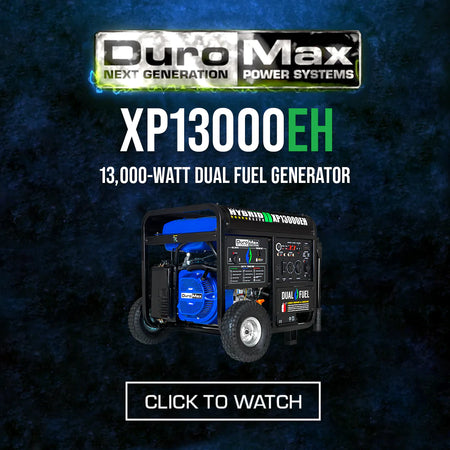 DuroMax XP13000EH 13,000-Watt/10,500-Watt 500cc Portable Gas Propane Generator