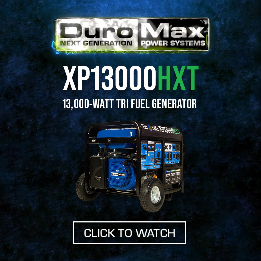 DuroMax XP13000HXT 13,000-Watt/10,500-Watt 500cc Tri Fuel Portable Generator with CO Alert