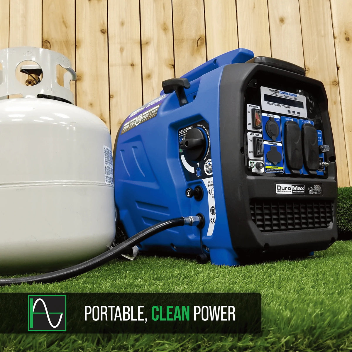 DuroMax 2,300 Watt Dual Fuel Portable Digital Inverter Generator