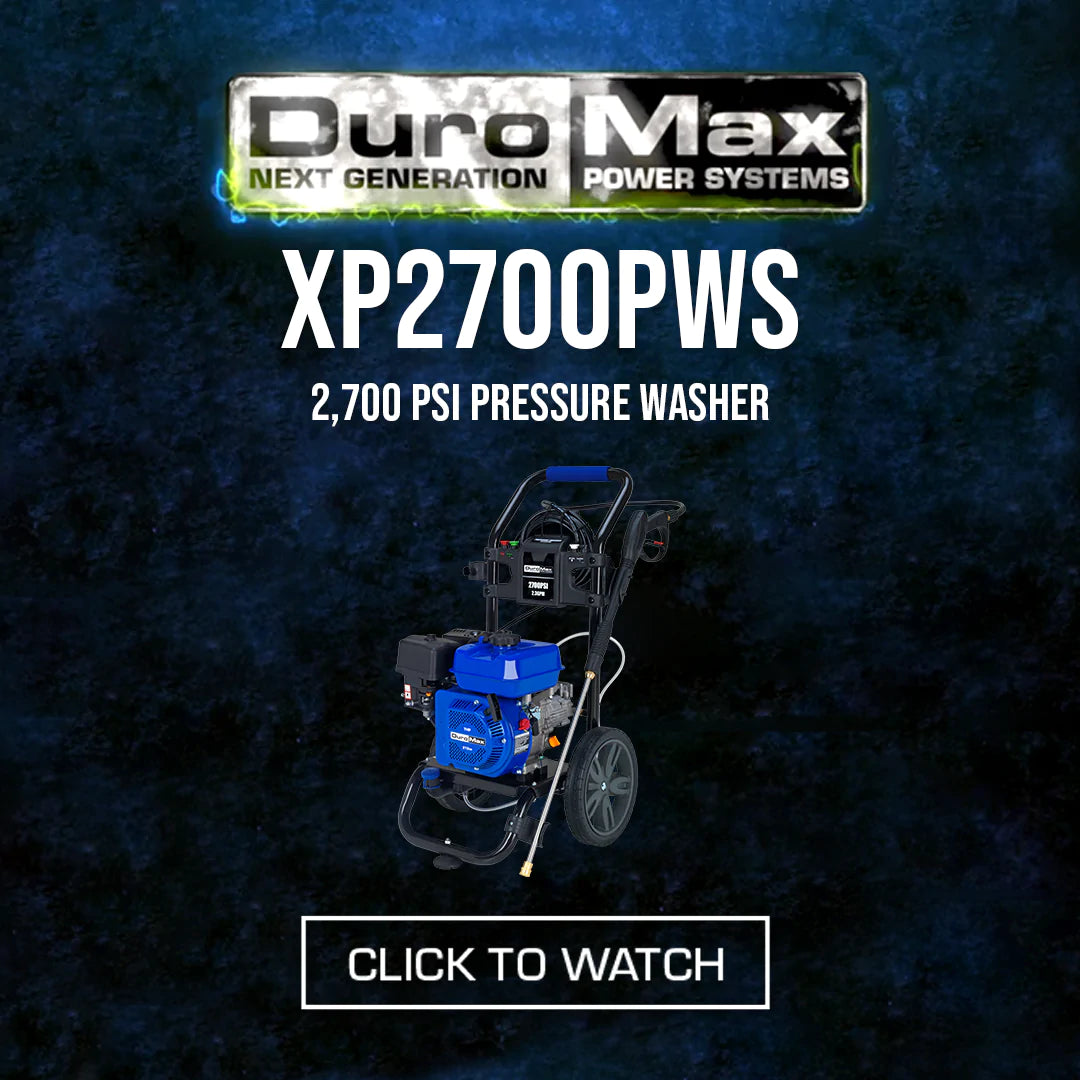 DuroMax XP2700PWS 2700 PSI 2.3 GPM 180cc Gas Engine Pressure Washer