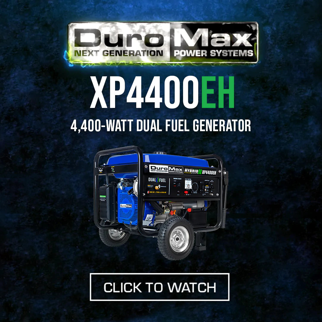 DuroMax XP4400EH 4,400-Watt/3,500-Watt 210cc Electric Start Dual Fuel Portable Generator