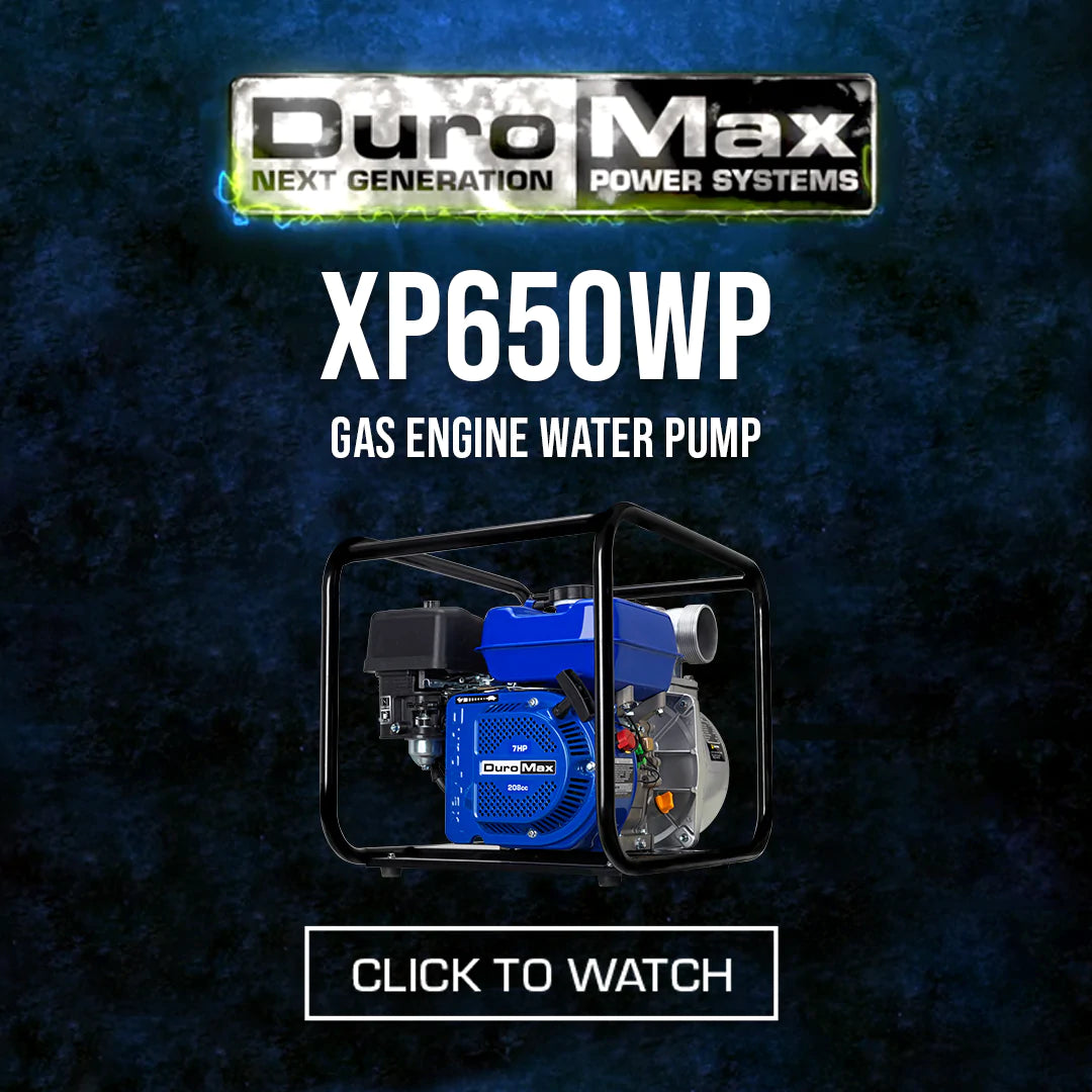 DuroMax XP650WP 208cc 220-Gpm 3 Gas Powered Portable Semi-Trash Water Pump