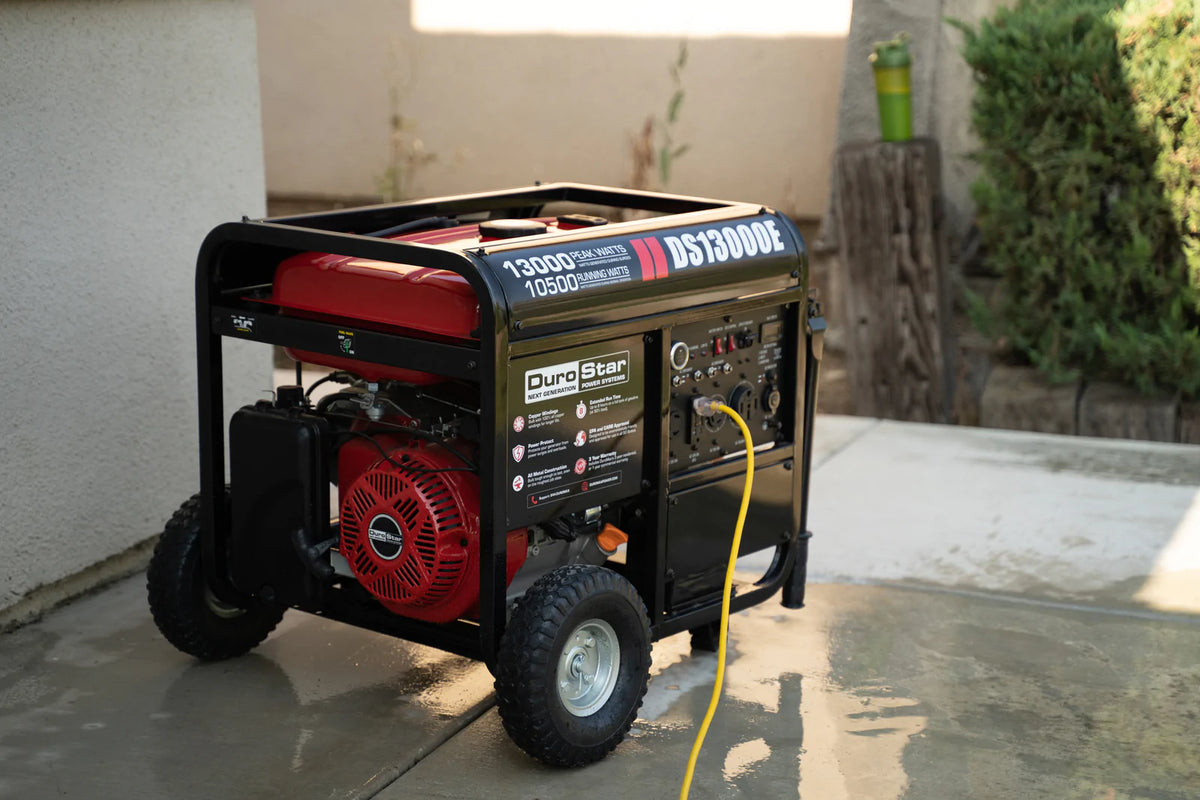 DuroStar DS13000E 13,000-Watt/10,500-Watt 500cc Electric Start Gas Powered Portable Generator