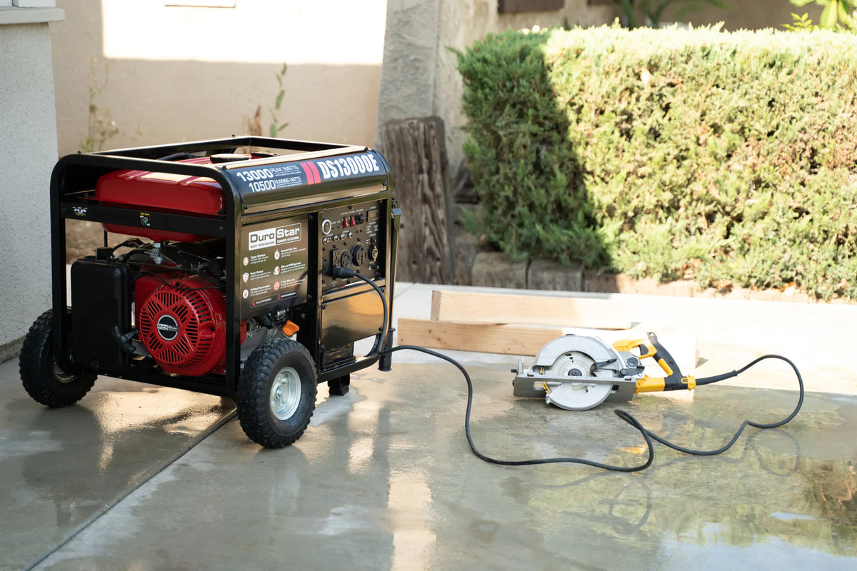 DuroStar DS13000E 13,000-Watt/10,500-Watt 500cc Electric Start Gas Powered Portable Generator