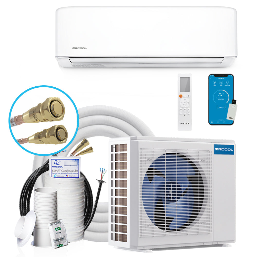 MRCOOL E Star DIY 4th Gen 12k BTU Ductless Mini-Split Heat Pump COMPLETE SYSTEM 115V/60Hz