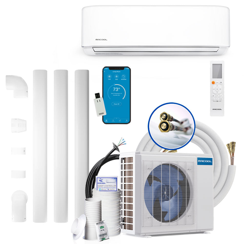 MRCOOL E Star DIY 4th Gen 12k BTU Ductless Mini-Split Heat Pump COMPLETE SYSTEM 115V/60Hz