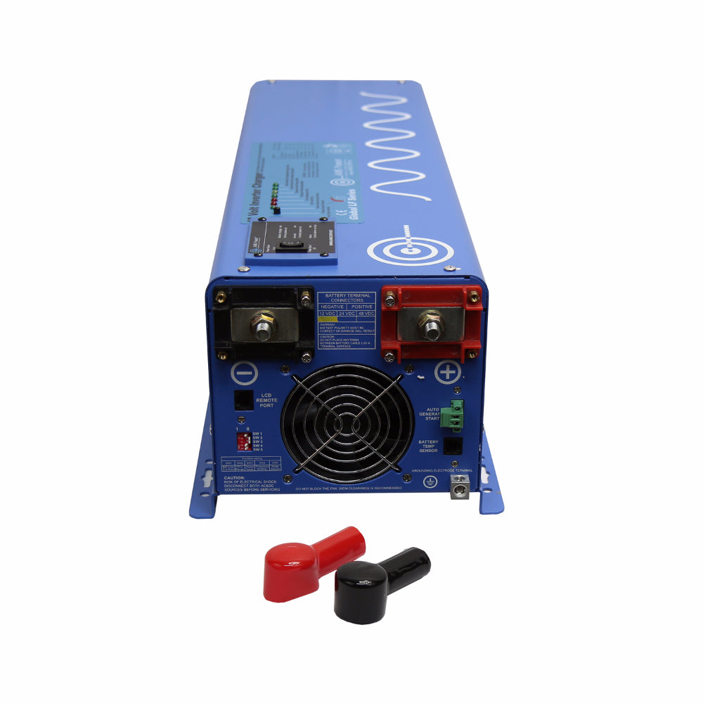 AIMS Power 4000 Watt Pure Sine Inverter Charger 12Vdc / 120Vac Input &amp; 120/240Vac Split Phase Output