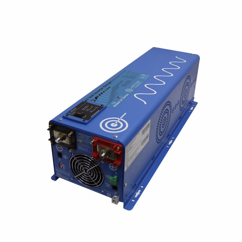 AIMS Power 4000 Watt Pure Sine Inverter Charger 12Vdc / 120Vac Input &amp; 120/240Vac Split Phase Output